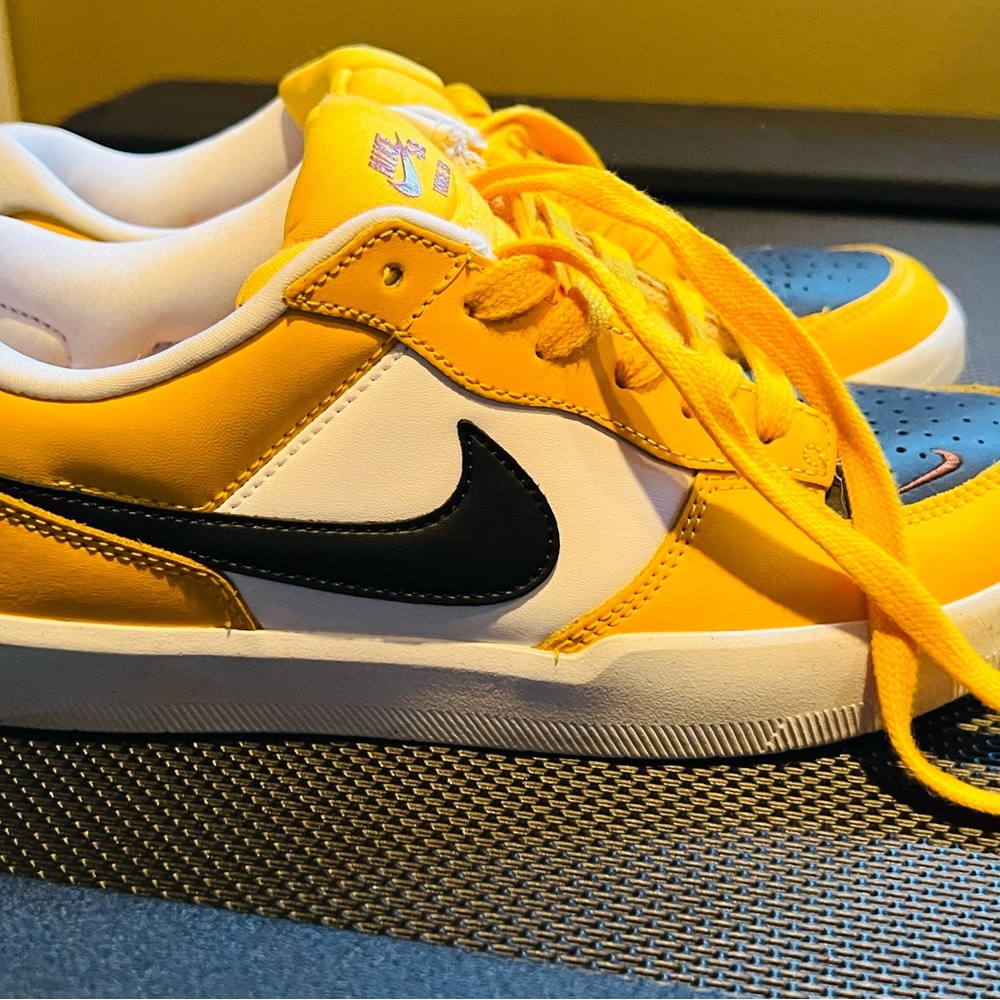 Nike Yellow and White Sneakers